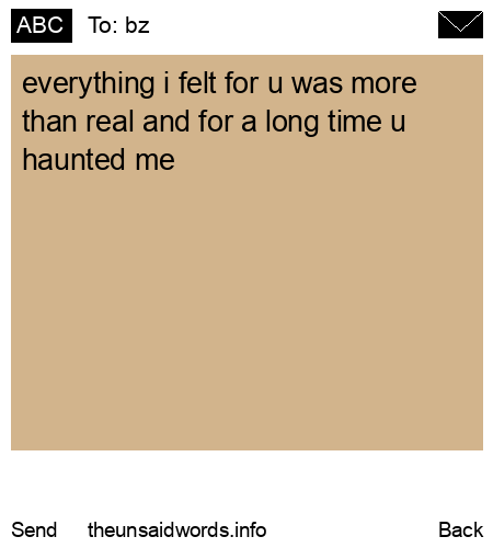 unsent message to bz 