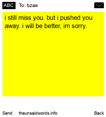 unsent message to bzae