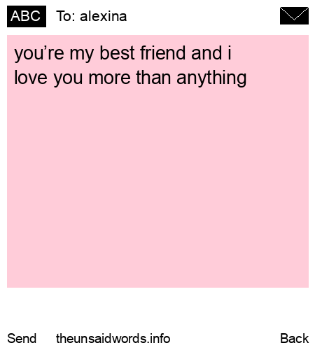 unsent message to alexina