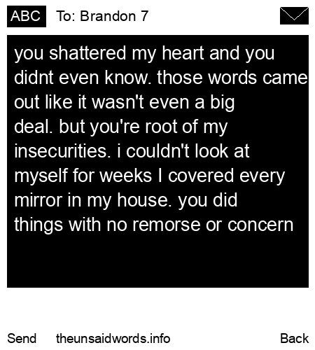 unsent message to Brandon 7