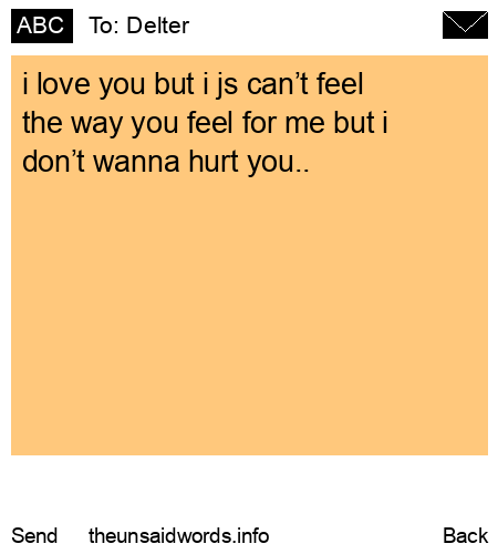 unsent message to Delter 