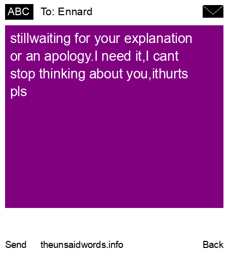 unsent message to Ennard