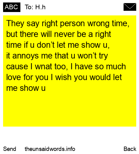 unsent message to H.h