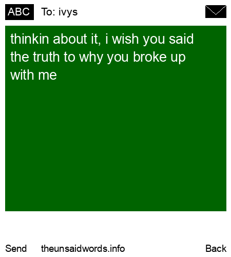 unsent message to ivys
