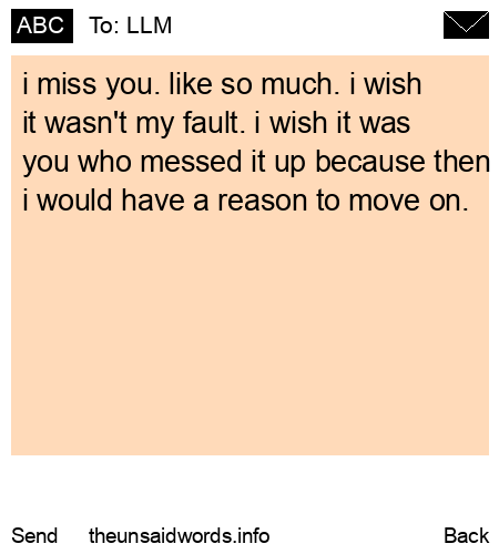 unsent message to LLM