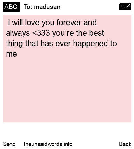 unsent message to madusan 