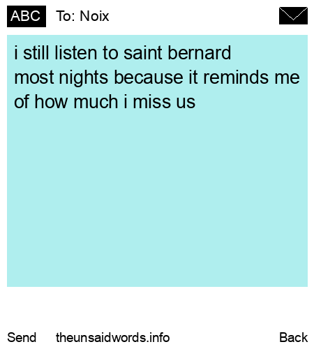 unsent message to Noix