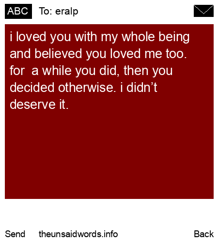 unsent message to eralp