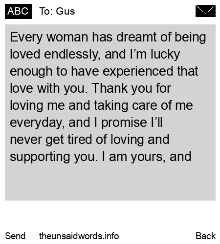 unsent message to Gus