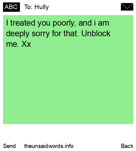 unsent message to Hully