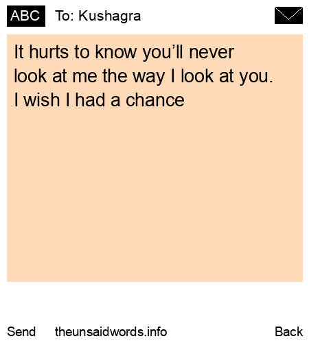 unsent message to Kushagra