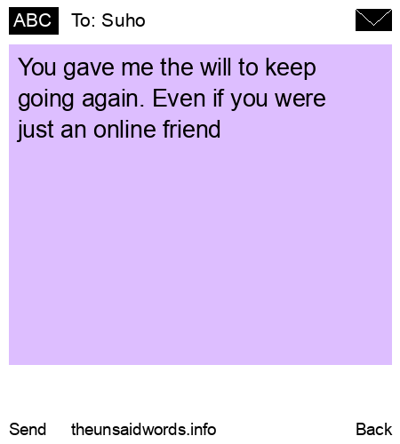 unsent message to Suho
