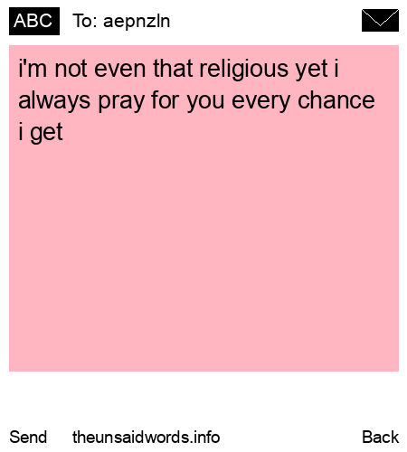 unsent message to aepnzln
