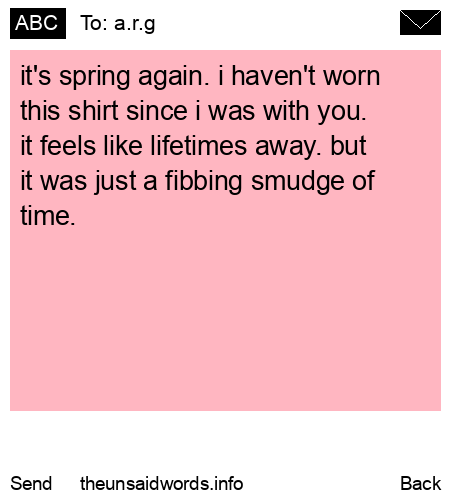 unsent message to a.r.g
