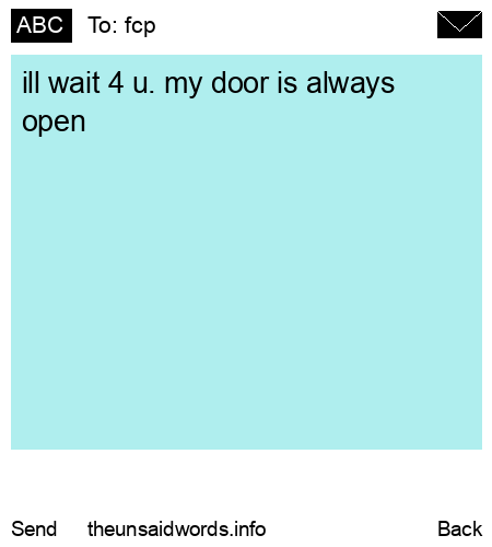 unsent message to fcp
