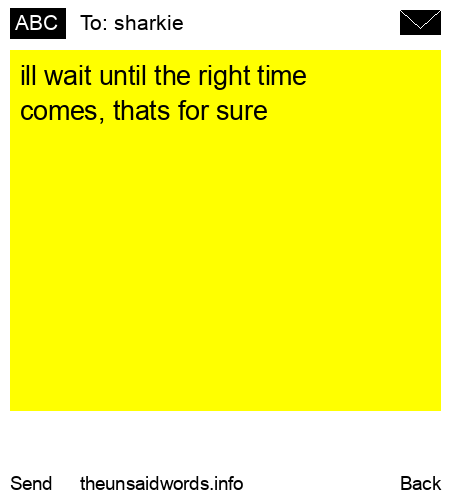 unsent message to sharkie