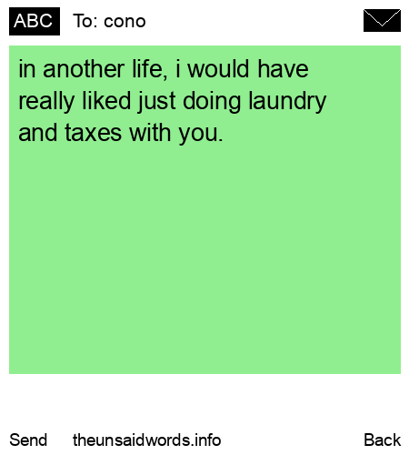 unsent message to cono 