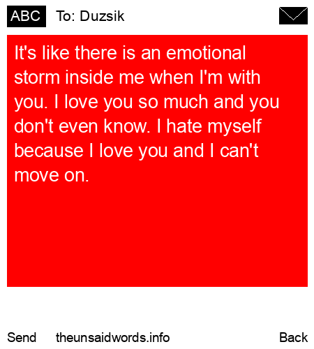 unsent message to Duzsik