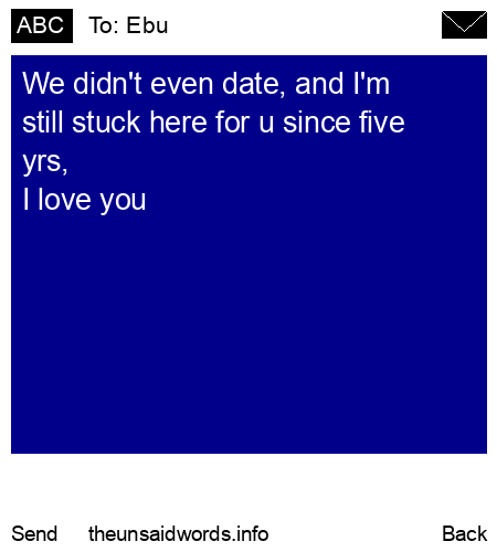 unsent message to Ebu