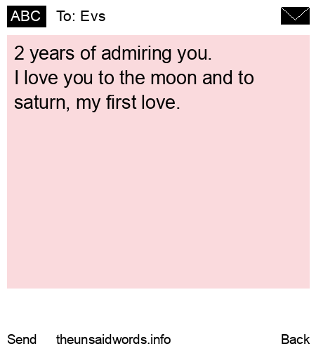 unsent message to Evs
