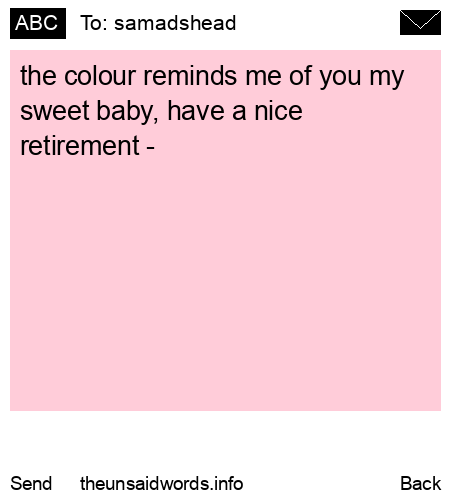 unsent message to samadshead