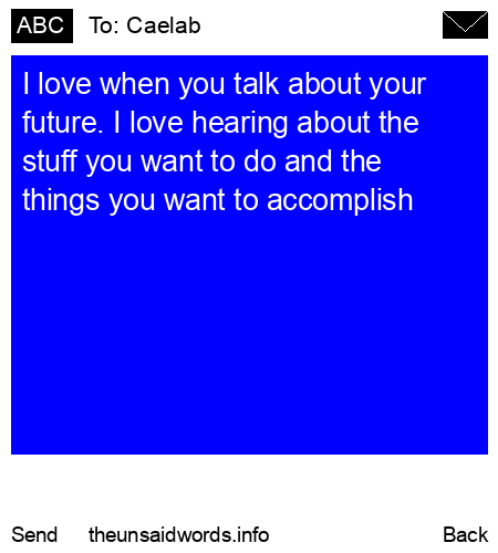 unsent message to Caelab