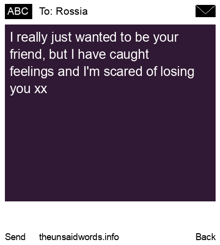 unsent message to Rossia