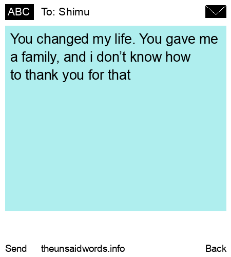 unsent message to Shimu