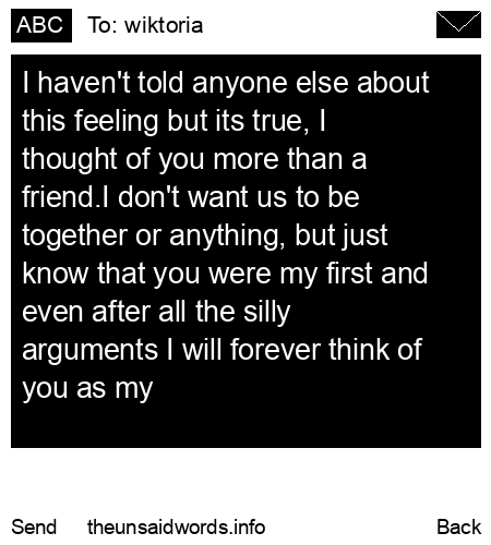 unsent message to wiktoria