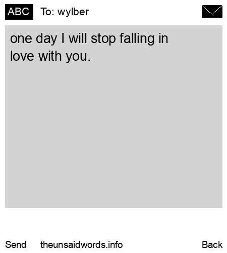 unsent message to wylber