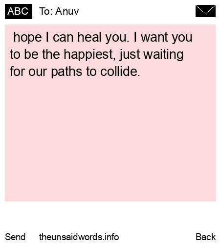 unsent message to Anuv 