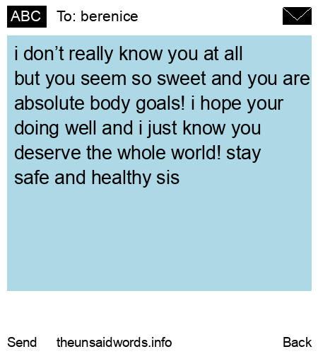 unsent message to berenice