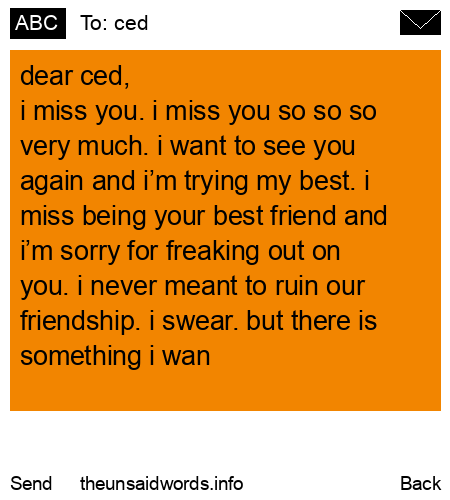 unsent message to ced