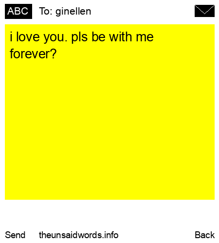 unsent message to ginellen 
