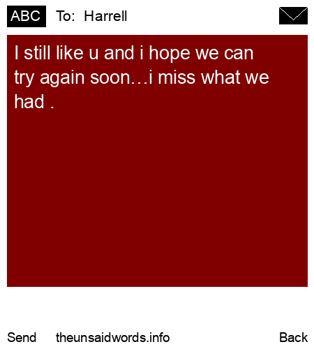 unsent message to  Harrell