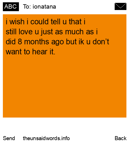 unsent message to ionatana