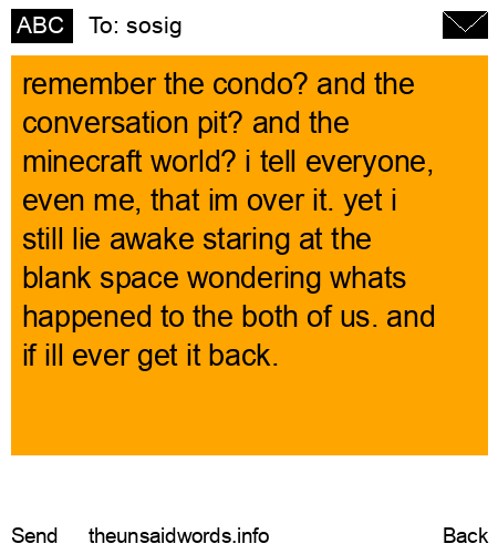 unsent message to sosig