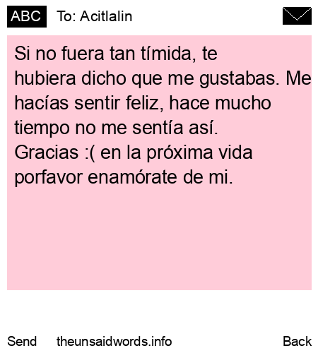 unsent message to Acitlalin