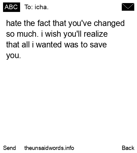unsent message to icha.
