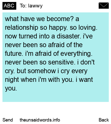 unsent message to lawwy