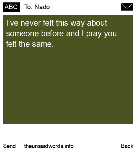 unsent message to Nado
