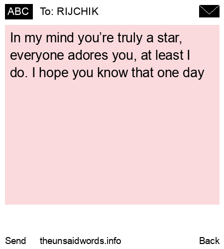 unsent message to RIJCHIK