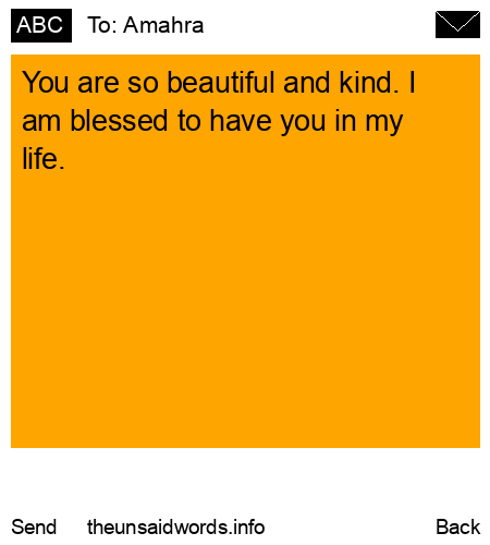unsent message to Amahra