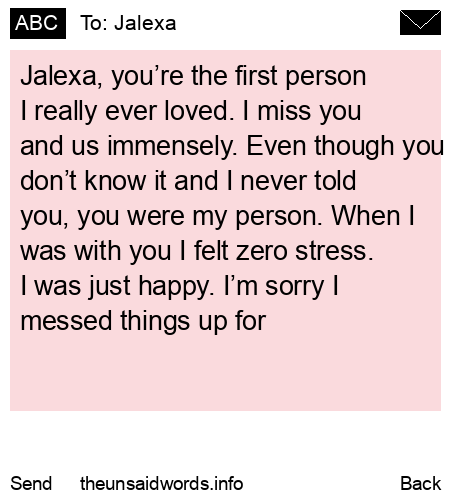 unsent message to Jalexa