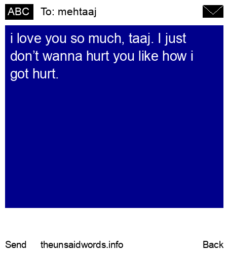 unsent message to mehtaaj