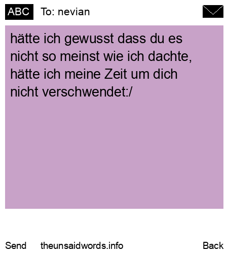 unsent message to nevian