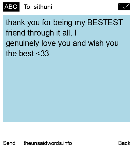 unsent message to sithuni