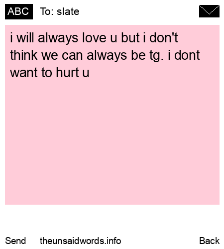 unsent message to slate 