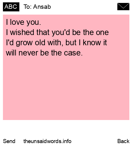 unsent message to Ansab