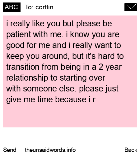 unsent message to cortlin